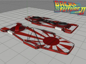 chester whitey noguras rising sun hoverboard 3D Model