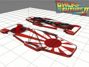 chester whitey noguras rising sun hoverboard 3D Model