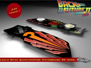 leslie spike omalleys questionmark hoverboard 3D 模型