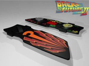 leslie spike omalleys questionmark hoverboard 3D Model