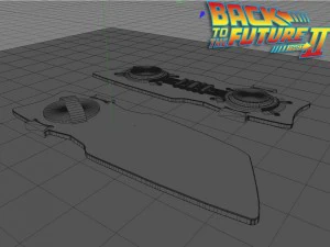 leslie spike omalleys questionmark hoverboard 3D Model