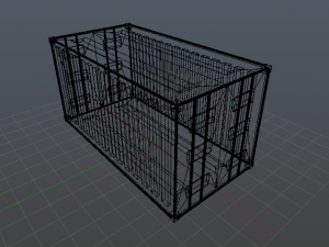 shipping container high poly 3D 모델
