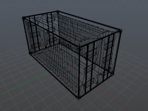 shipping container high poly 3D Model