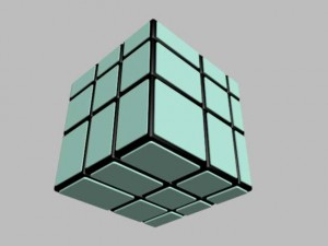 mirror cube 3Dモデル
