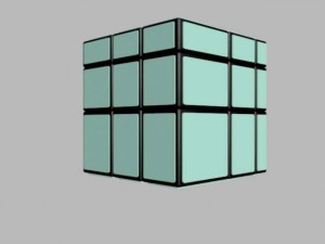 mirror cube 3Dモデル