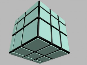 mirror cube 3Dモデル