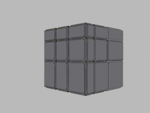 mirror cube 3Dモデル