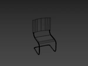 cadeira confort&aacute;vel Modelo 3D