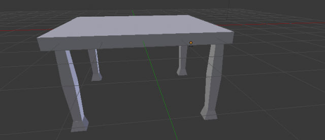 coffee table without texture 3D Model .c4d .max .obj .3ds .fbx .stl .blend 