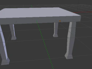 बिना बनावट वाली कॉफी टेबल 3D मॉडल