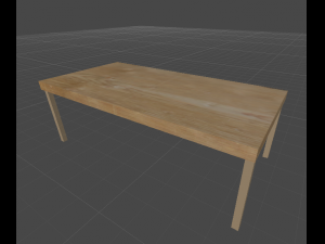 table with 2 choise texture 3D Model