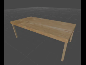 2 つのテクスチャを選択できるテーブル 3Dモデル