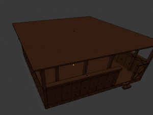 terrace obj model 2018 textured Modèle 3D