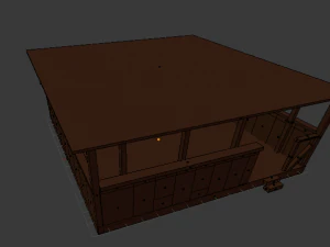 terrace obj model 2018 textured 3D Model