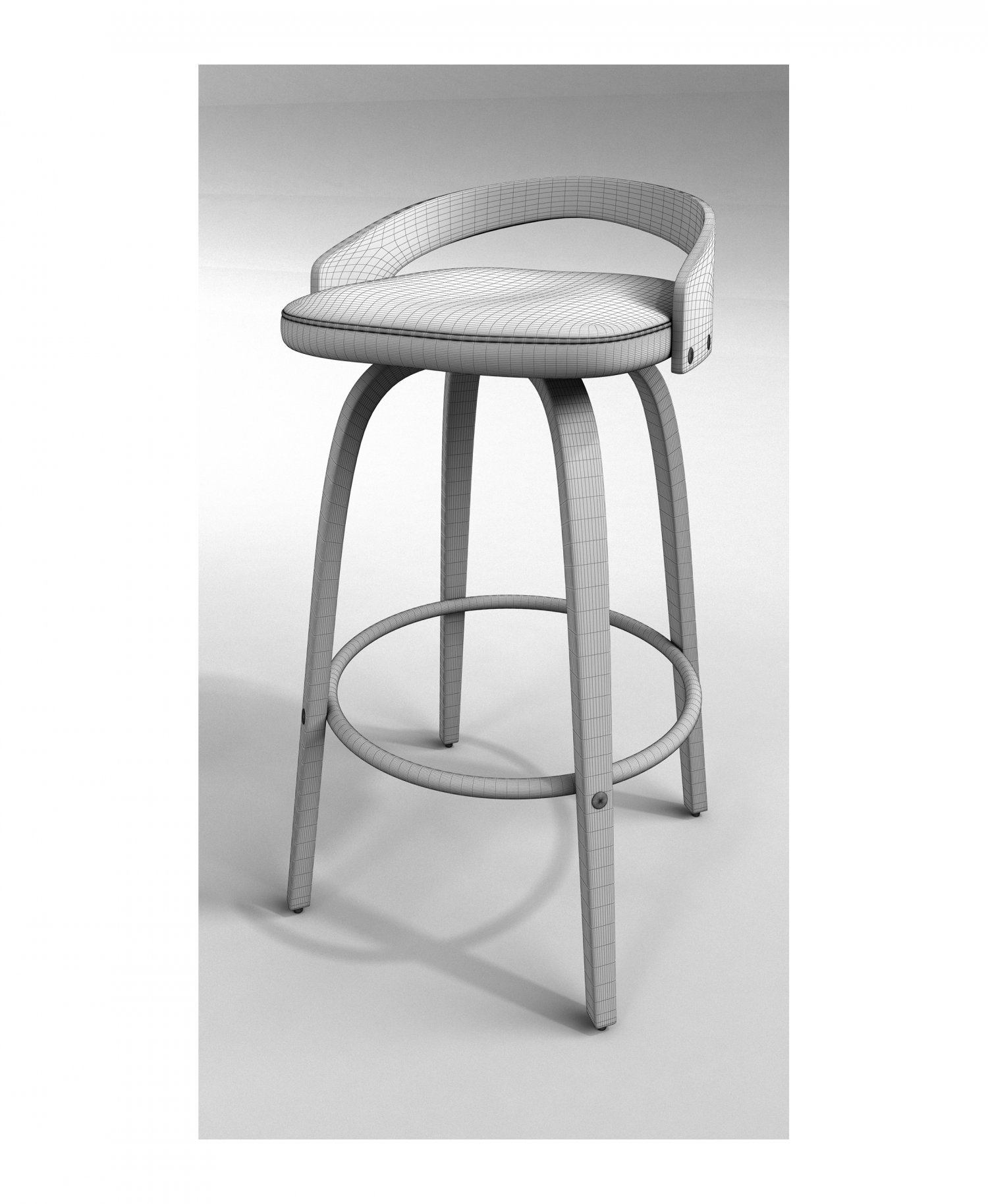 maxime 30 swivel bar stool 3D Model in Stool 3DExport