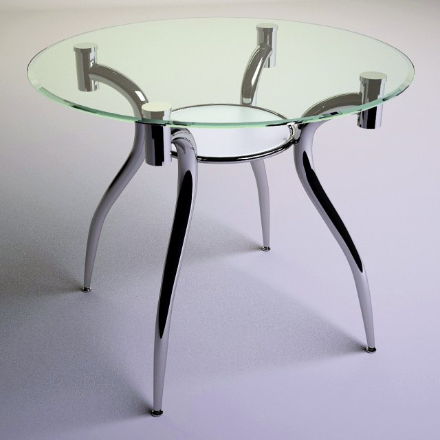 glass table Modelo 3D .c4d .max .obj .3ds .fbx .stl .blend 