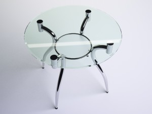 glass table Modelo 3D