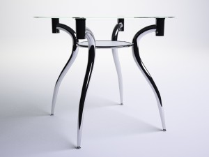 glass table Modelo 3D