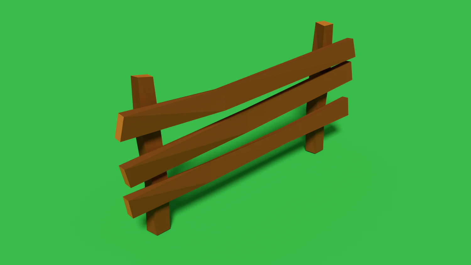 simple garden fence 3D Model .c4d .max .obj .3ds .fbx .stl .blend 