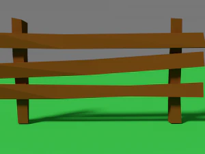 simple garden fence 3D Model