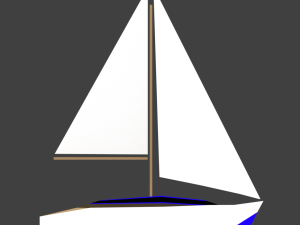 medium size sailing boats 3D 모델
