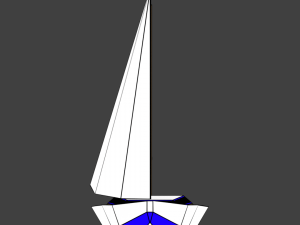 medium size sailing boats 3D 모델