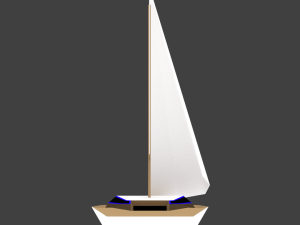medium size sailing boats 3D 모델