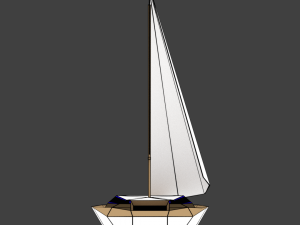 medium size sailing boats 3D 모델