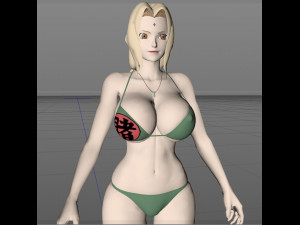 tsunade swimsuit - naruto shippuden 3D मॉडल