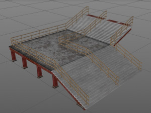 stairs street Modelo 3D