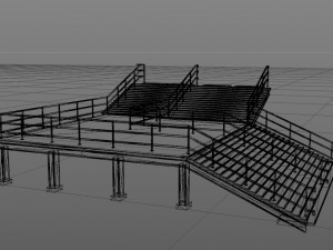 stairs street Modelo 3D