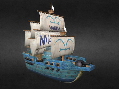 Buque Marine - One Piece 3D Model
