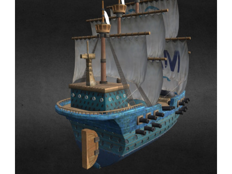 Buque Marine - One Piece 3Dモデル