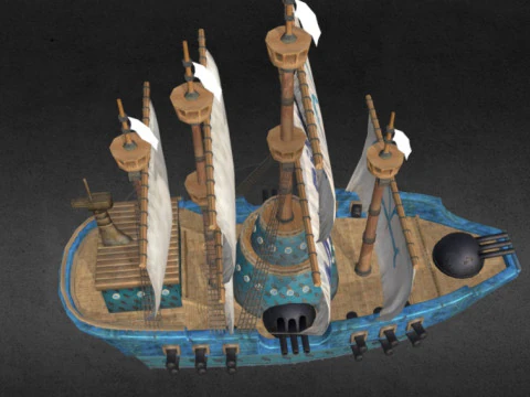 Buque Marine - One Piece 3D Model
