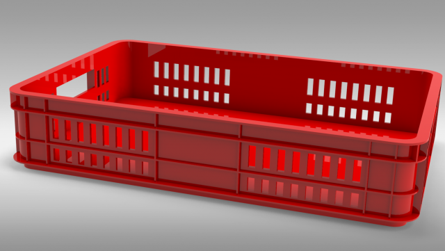 plastic box 3D Модель .c4d .max .obj .3ds .fbx .stl .blend 