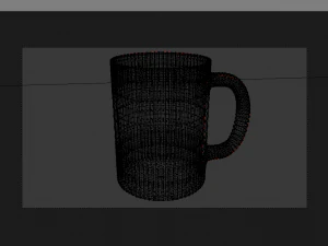 caneca poligon Modelo 3D