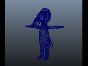 human elephant 3D Model