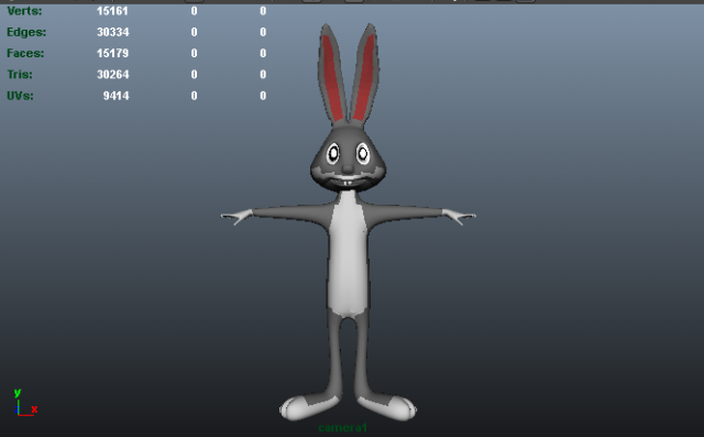 rabbit 3D Model .c4d .max .obj .3ds .fbx .stl .blend 