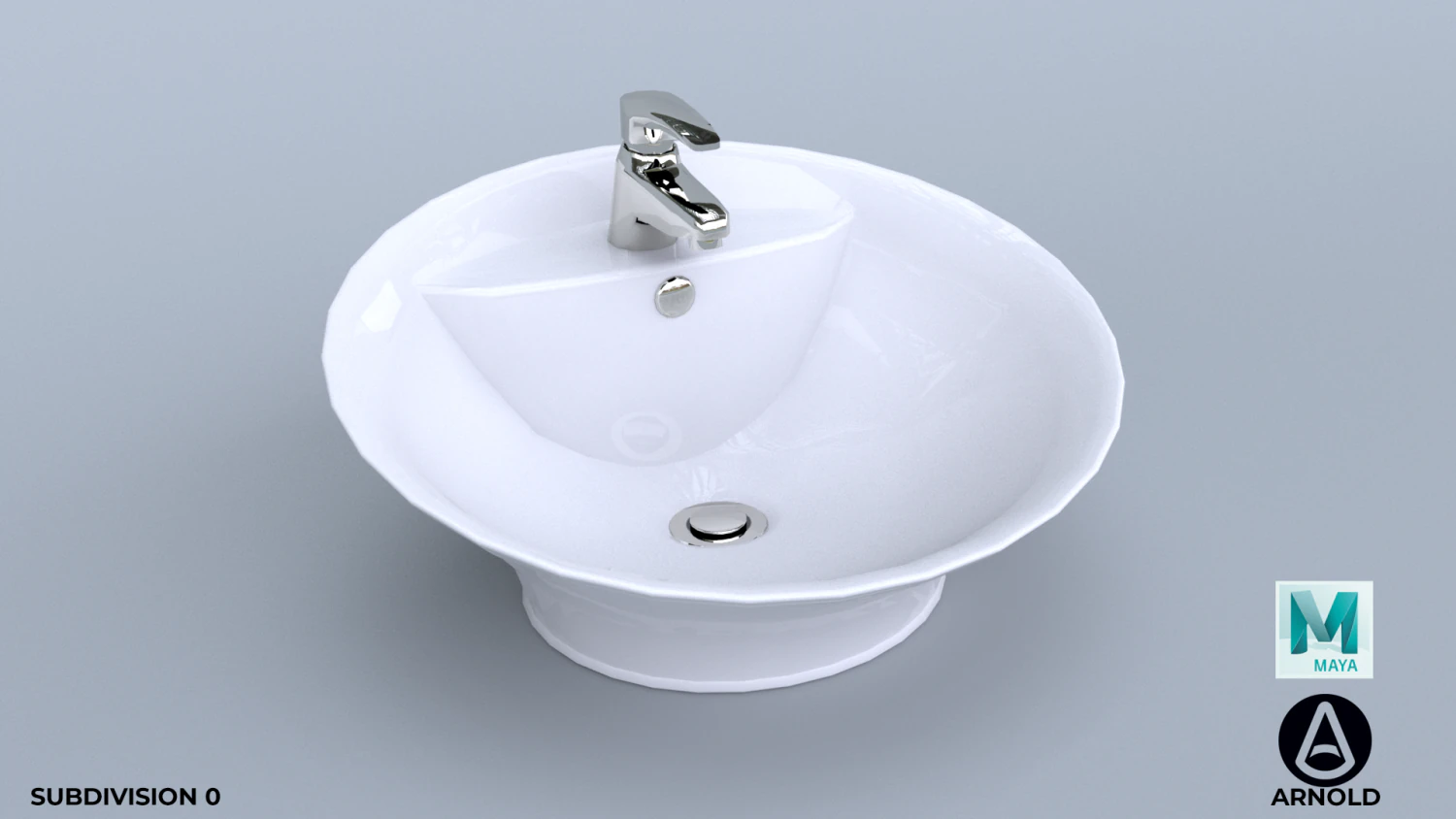standalone bathroom sink 3D Model .c4d .max .obj .3ds .fbx .stl .blend