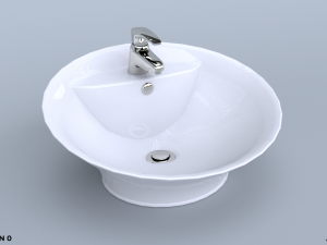 standalone bathroom sink 3D 모델