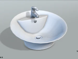 standalone bathroom sink 3D Model