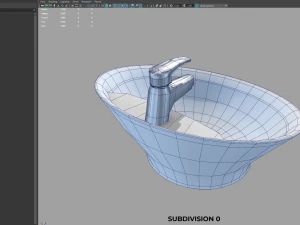 standalone bathroom sink 3D Model