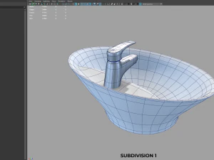 standalone bathroom sink 3D Model