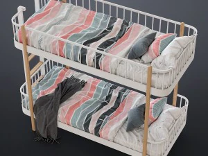 bunk bed by oliver furniture 3D Model