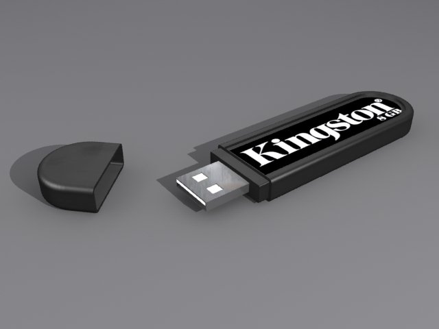 kingston pen drive Modelo 3D .c4d .max .obj .3ds .fbx .stl .blend 