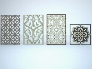 paneles 3d Modelo 3D