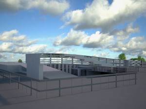 cultural center architectural project Modèle 3D