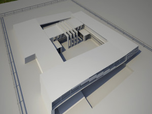 cultural center architectural project Modèle 3D