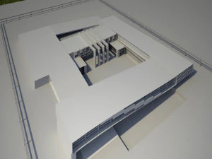 cultural center architectural project 3D Model