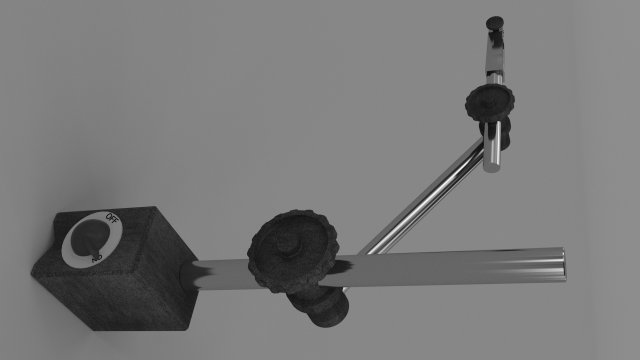 tripod for dial gauge 3D Model .c4d .max .obj .3ds .fbx .stl .blend